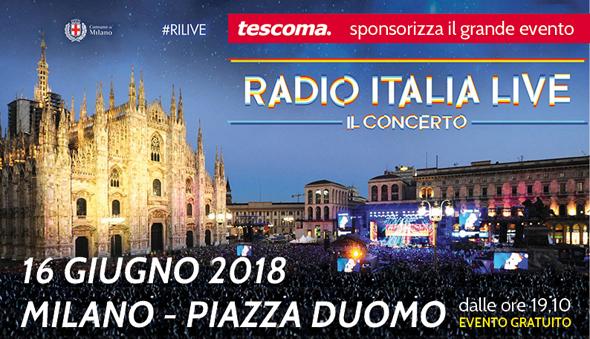 Tescoma sponsorizza Radio Italia Live 2018